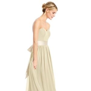 Azazie Champagne Bridesmaid Dress